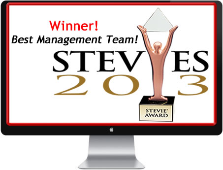Stevie Award for Best Management Team!